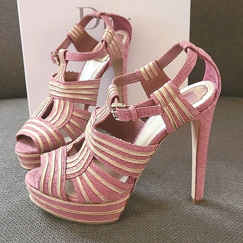 Christian Dior ▪︎  (38) Rose Glamour Sandal Heels - Picture 6 of 16
